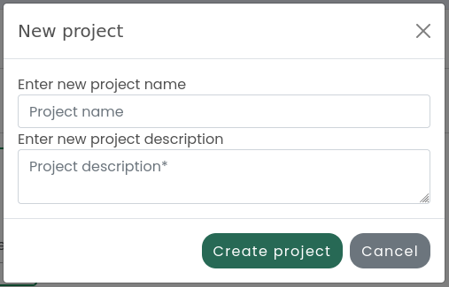 Create a new project